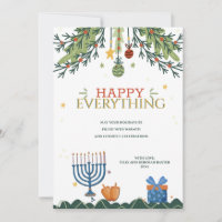 Carte de voeux Happy Everything Holiday