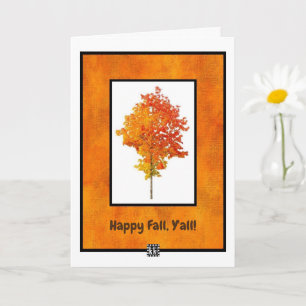 Carte de voeux Happy Fall, Y'all !