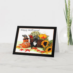 Carte de voeux Happy Halloween French Bulldog