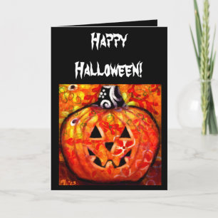 Carte de voeux - Happy Halloween Jack-O-Lantern
