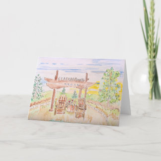 Carte de voeux "Happy Hour on the Knoll"