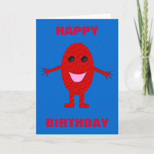 Carte de voeux Happy Red Grape personnalisable