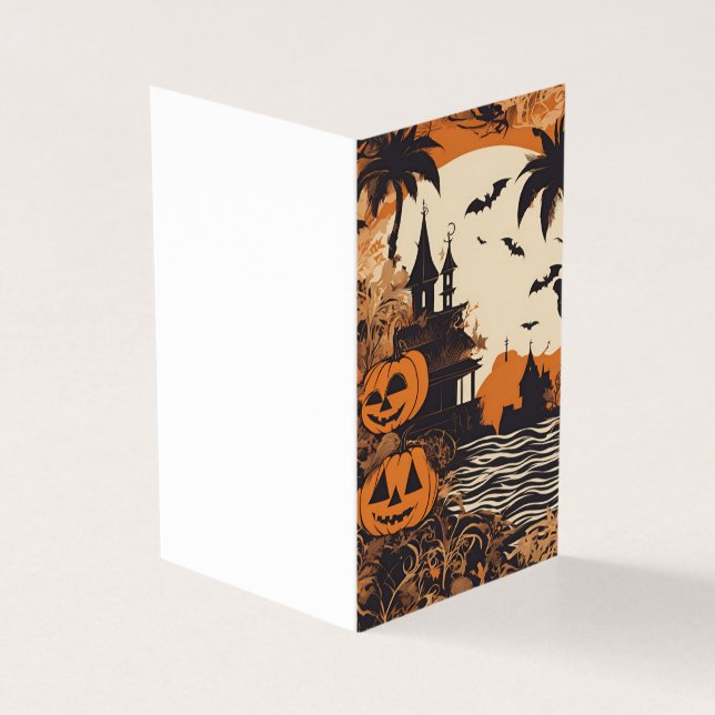 Carte de voeux Haunted Mansion Halloween (Outside)