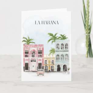 Carte de voeux Havana Cuba