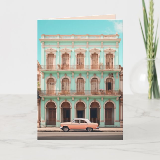 Carte de voeux Havana vintage (Devant)