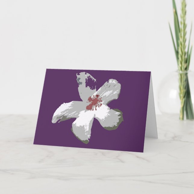 Carte de voeux Hawaiian Hibiscus (Devant)