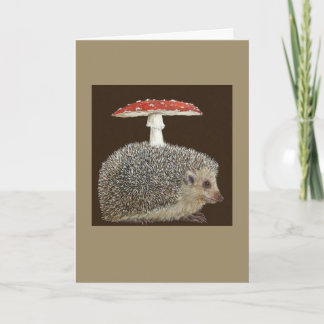 Carte de voeux Hérisson Umbrella #3