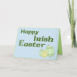 Carte de voeux heureuse de Pâques d'Irlandais