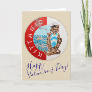 Carte de voeux Heureuse Sainte-Valentin avec capit