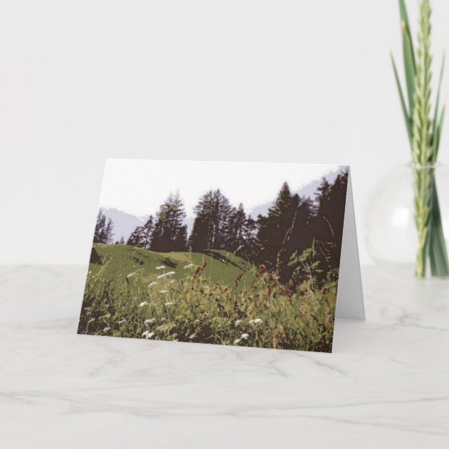 Carte de voeux High Mountain Paradise (Devant)