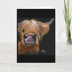 Carte de voeux Highland Cow 'Henry'