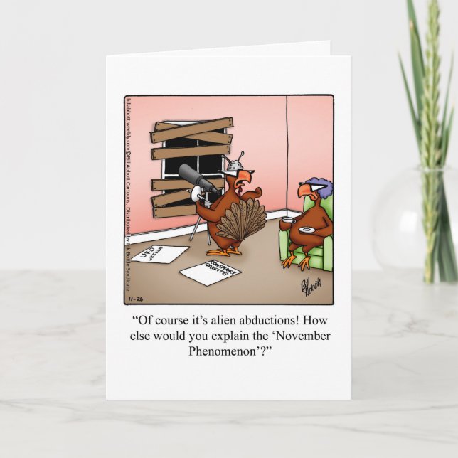 Carte de voeux Hilarious Thanksgiving Humour (Devant)