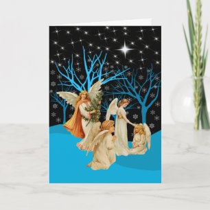 Carte de voeux hiver Angels Holiday