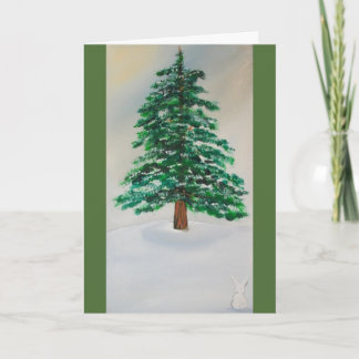 Carte de voeux hiver Pine Tree