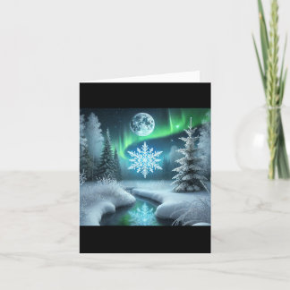 Carte de voeux hiver Solstice