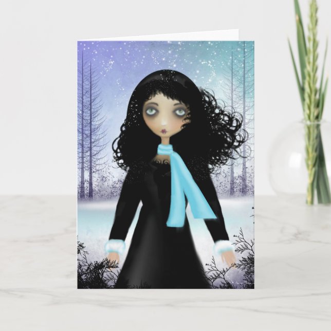 Carte de voeux Hiver vide (Devant)