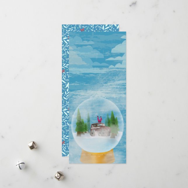 Carte de vœux Ho ho Holidays (Devant/Arrière en situation)
