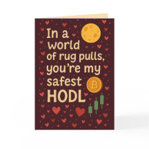 Carte de voeux HODL Romantic Crypto