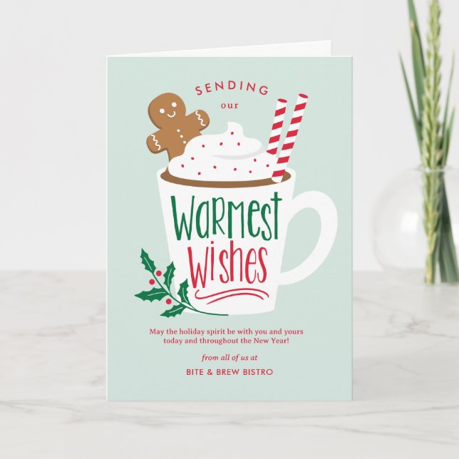 Carte de voeux Holiday Cocoa Business Holiday (Devant)