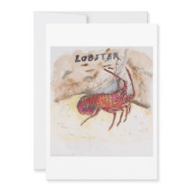 Carte de vœux homard