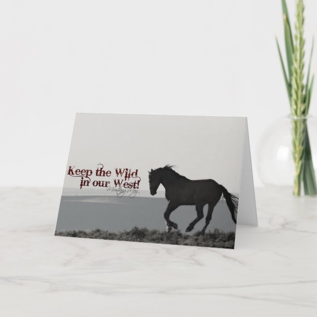 Carte de voeux "Honneur".. Gardez la nature dans n (Devant)