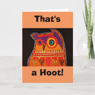 Carte de voeux Hoot Owl