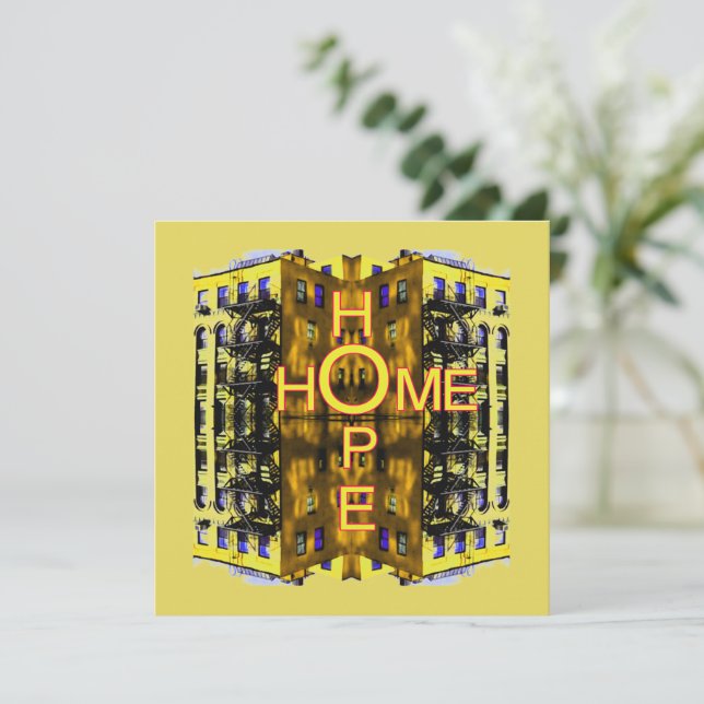 Carte de voeux Hope Home (Debout devant)