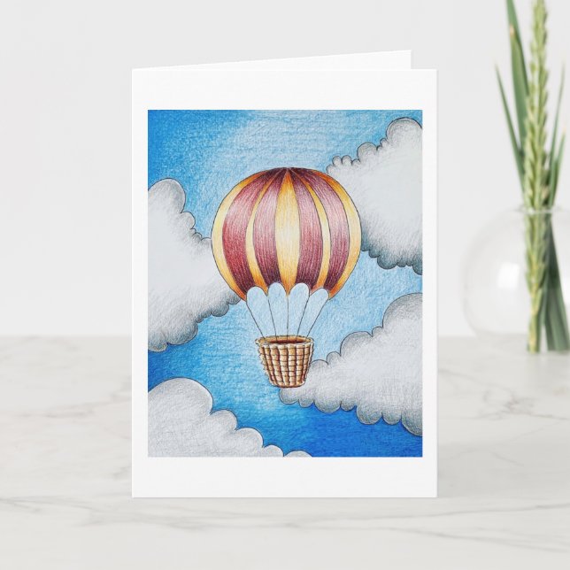Carte de voeux Hot Air Balloon (Devant)
