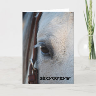 Carte de voeux Howdy Horse