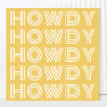 Carte de voeux Howdy Southern Charm<br><div class="desc">Dites bonjour dans le vrai style texan avec notre Howdy Southern Charm Greutescard - un signe de l'époque du charme rétro et de l'hospitalité du Sud. Cette carte unique apportera un sourire à tous avec son attrait classique. L'avant de la carte comporte un message "Howdy" dans une police rétro élégante,...</div>