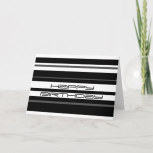 Carte de voeux Humbug Stripe 'Happy Birthday'