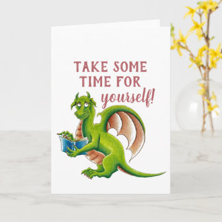 Carte de vœux humoristique avec un dragon