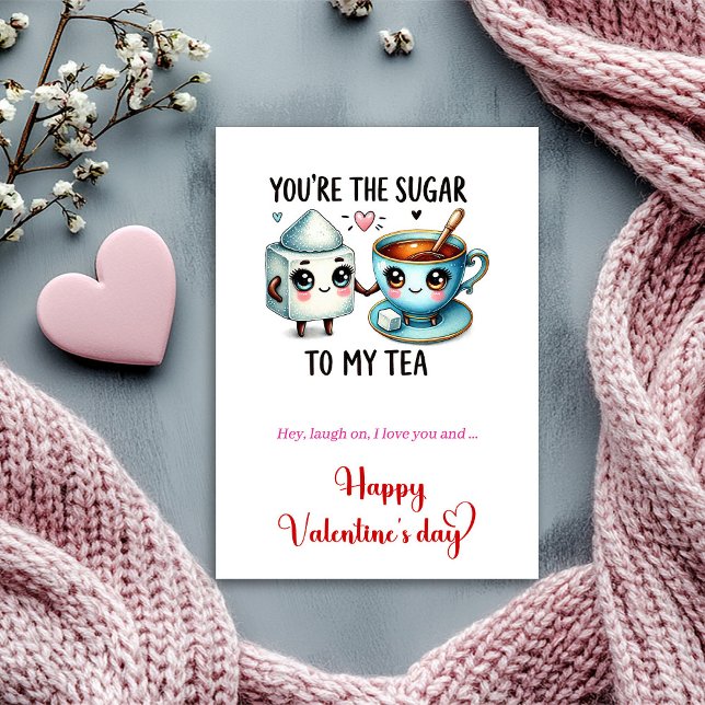 Carte de vœux humoristique de la Saint-Valentin De (Valentine’s Day Humor Card Cartoon Food Love)