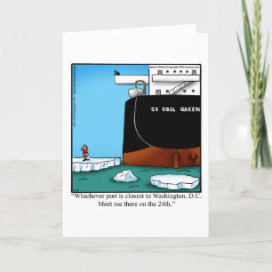 Carte de vœux humoristique de Noël