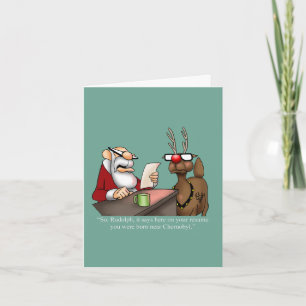 Carte de vœux humoristique de Noël hilarante