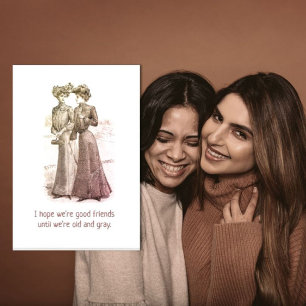 Carte de voeux humoristique Good Friends