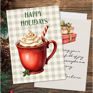 Carte de vœux humoristique Joyeuses Fêtes Chocolat