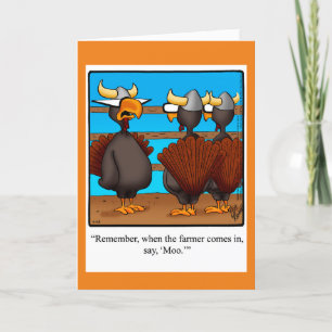 Carte de voeux Humour de Thanksgiving