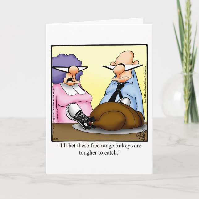 Carte de voeux Humour de Thanksgiving (Devant)