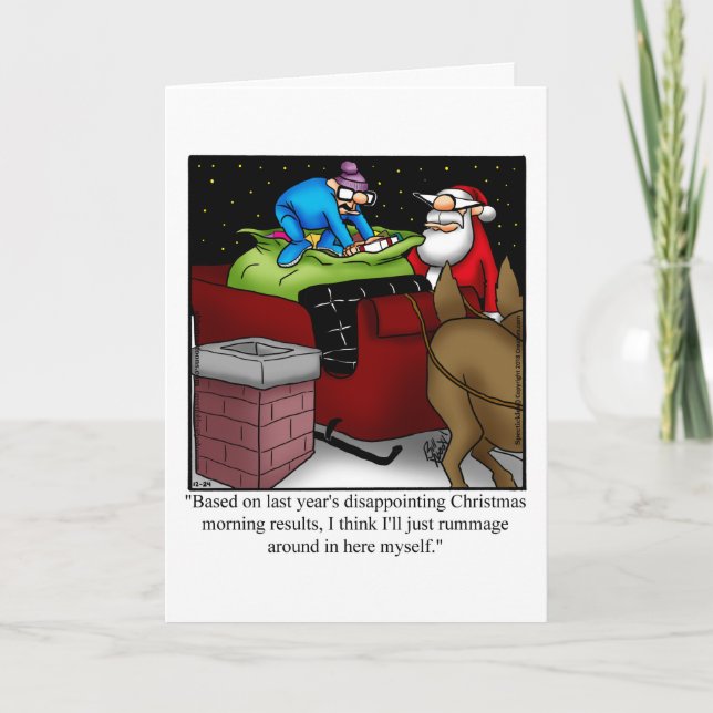 Carte de voeux Humour Noël (Devant)