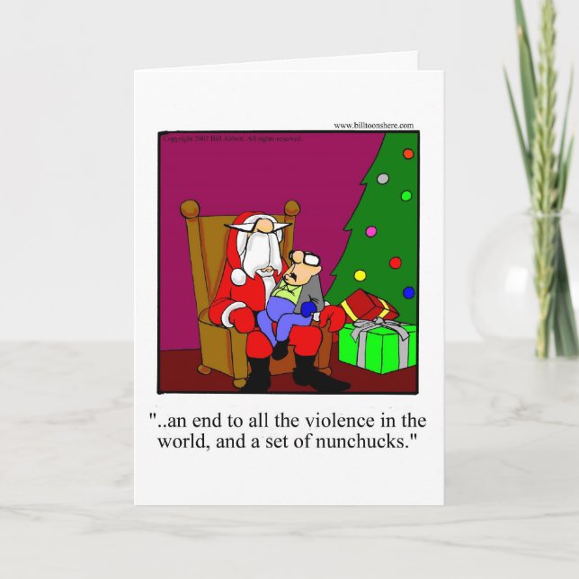 Carte de voeux Humour Noël (Devant)