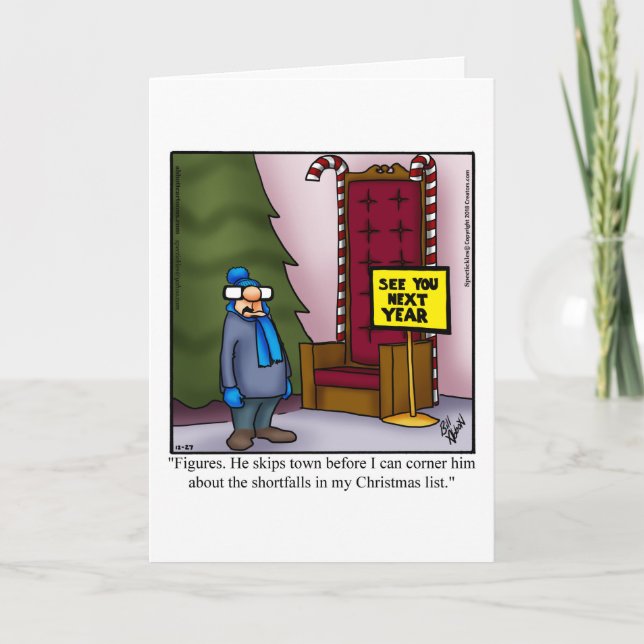 Carte de voeux Humour Noël (Devant)