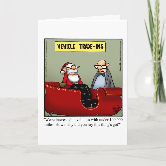 Carte de voeux Humour Noël (Devant)