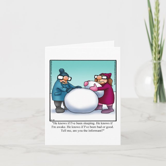 Carte de voeux Humour Noël (Devant)