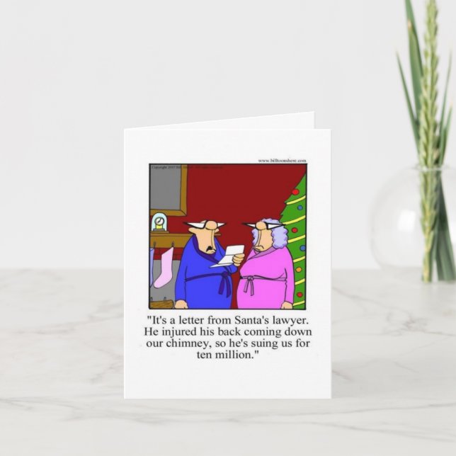 Carte de voeux Humour Noël (Devant)
