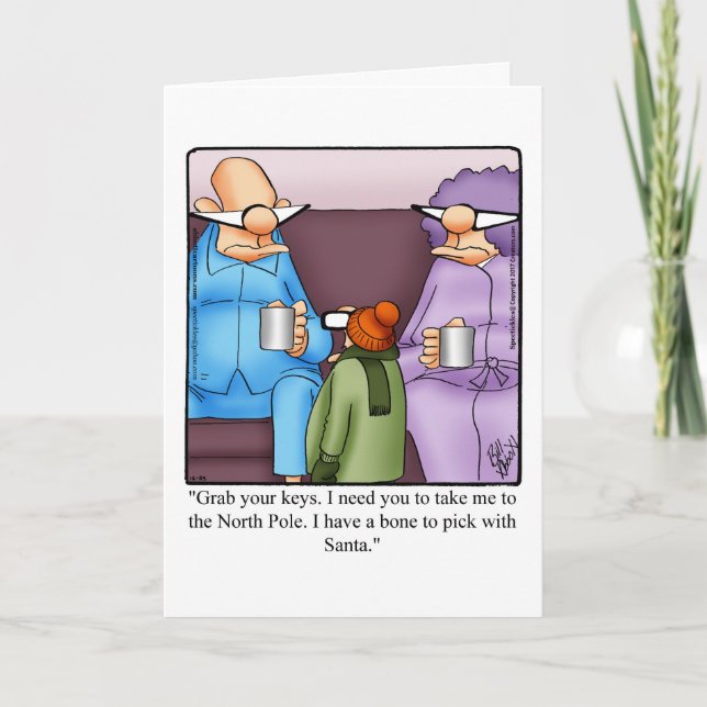 Carte de voeux Humour Noël (Devant)