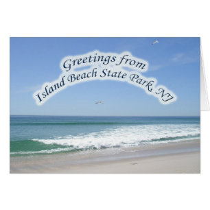 Carte de voeux IBSP Island Beach State Park NJ