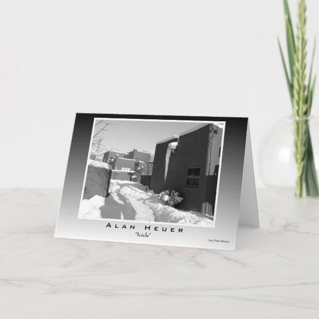 Carte de voeux - "Icicle" (Devant)