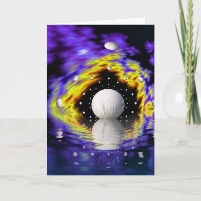 Carte de voeux Imaginaire Golf (Devant)