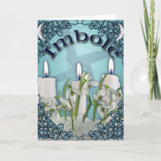 Carte de voeux Imbolc Candlemas Pagan
